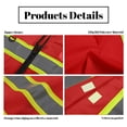thumbnail image 5 of High Reflective Vest Class 2 Safety Vests with 5 Pockets Zipper High Visibility Construction Uniform Meets ANSI/ISEA, 5 of 5