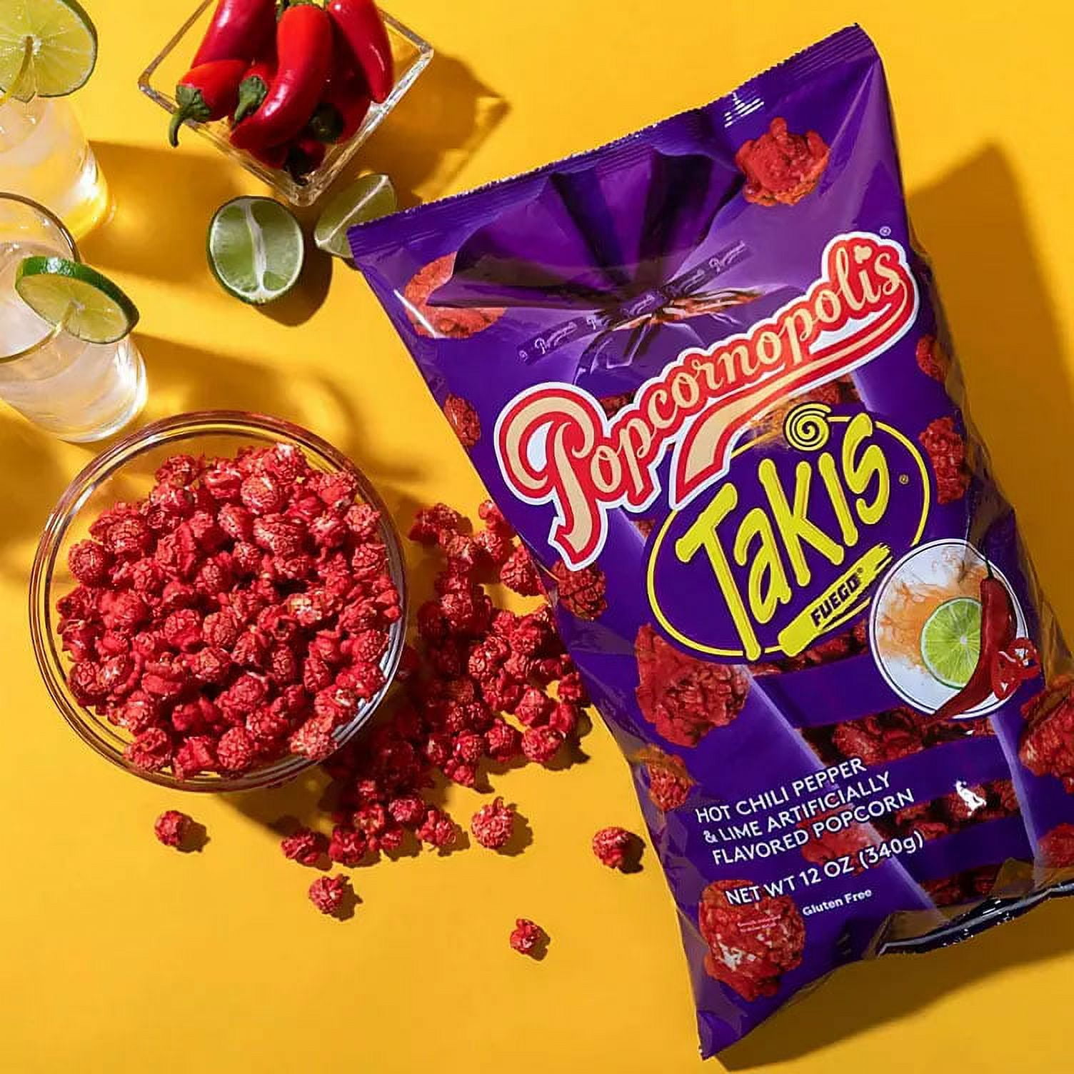 Popcornopolis collaborates with Takis to launch spicy popcorn
