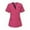 Hot Pink, variant on Summer Savings Clearance! Women's Nurses Tunic Uniform, V-Neck Protective Clothing, Medical Clinic Carer Shirt, Comfortable Scrub Top for Work, Hospital, or Healthcare Settings