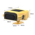 thumbnail image 3 of 12V Car Heater & Cooling Fan 2-in-1: 360° Rotatable Dashboard Mount, Fast Heating Defroster/Defogger, Compact ABS Design for Cars, SUVs, Trucks - Instant Winter Warmth & Summer Cooling, Overheat, 3 of 5