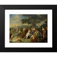 thumbnail image 2 of Gerard Hoet 24x19 Black Modern Framed Museum Art Print Titled - Diana and Her Nymphs (1663 - 1733), 2 of 5