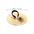 thumbnail image 2 of PENIKOKO 4Pcs Golden Finger Cymbals Dancing Percussion Instruments Ideal For Stage Performance And Daily Practice, 2 of 7