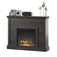 thumbnail image 4 of Twin Star Home Shiplap Wall Mantel Electric Fireplace", Weathered Gray, 4 of 6
