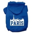 thumbnail image 2 of Mirage Pet Paris Skyline Screen Print Pet Hoodies Blue Size XXL, 2 of 2