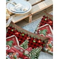 Outdoor Pillows Cover 16x16 Pack of 2 Christmas Truck Gnome Plaid