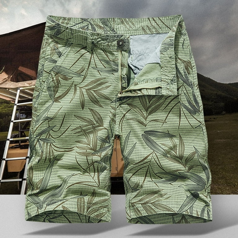 UFOUND Men Pants Casual Comfortable Cargo Shorts Outdoor Fashion