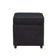 thumbnail image 4 of Inspired Home Sophie Linen Storage Ottoman Cube, 4 of 8
