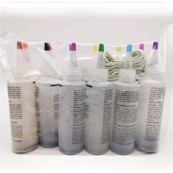 TOWED22 8 Bottles Kit Muti-Color Dyes Permanent Paint For DIY Arts ClotheS Fabric,Multicolor