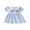 Blue, variant on BemeyourBBs Toddler Baby Girl Crawfish Dress Outfit Cute Lobster Embroidered Striped Bubble Dress Short Sleeve Doll Collar Princess Dress Summer Clothes Party Casual Dress