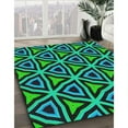 thumbnail image 3 of Ahgly Company Machine Washable Indoor Square Transitional Midnight Gray Area Rugs, 7' Square, 3 of 7