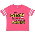 thumbnail image 3 of Inktastic My Grandpa is a Firefighter with Fire Truck Boys or Girls Toddler T-Shirt, 3 of 5