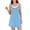 Light Blue, variant on DailyTrove Women's Layered Romper Dress, Sleeveless Casual Playsuit with Shorts