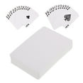 thumbnail image 2 of 2 Sets Blank Diy Poker Cards Single Side Heat Transfer Card For Diy Your Own Paper Playing Card For Leisure And Entertainment, 2 of 9