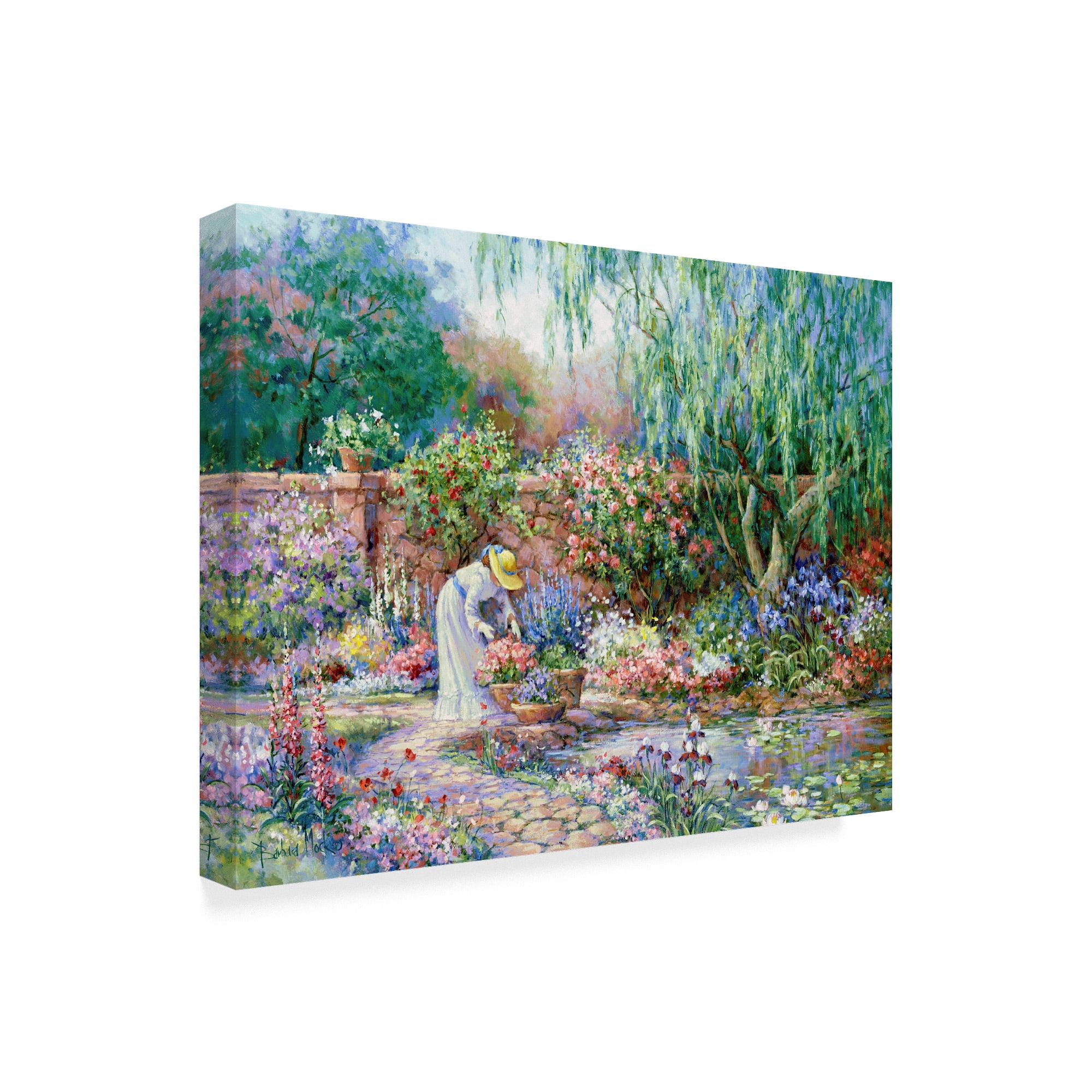 Trademark Fine Art 'Her Garden' Canvas Art by Barbara Mock
