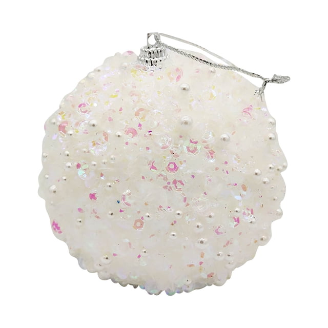 Navidad perla lentejuelas brillo adornos bola árbol de Navidad adorno decoración 8CM Wmkox8yii gf7733