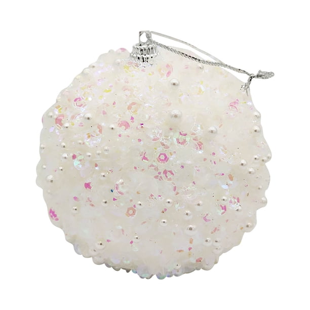 Navidad perla lentejuelas brillo adornos bola árbol de Navidad adorno decoración 8CM Wmkox8yii gf7740