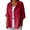 Red, variant on ManxiVoo Cozy Sweatshirt for Women Three Quarter Sleeve Linen Blend Top with Pocket Relaxed Lounge Wear L Size Beige
