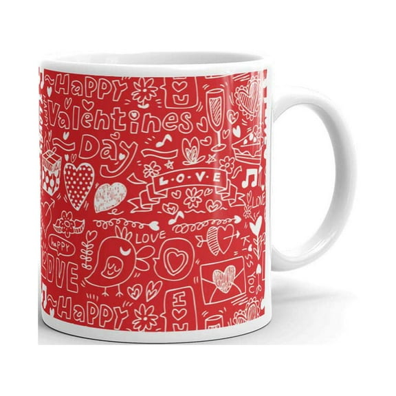 Happy Valentines Day Coffee Tea Ceramic Mug Office Work Cup Gift 11 oz