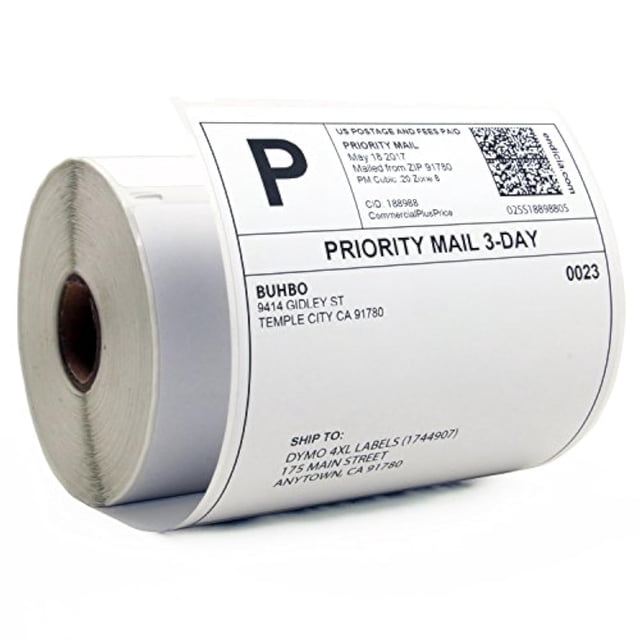 Buhbo Compatible with DYMO LabelWriter 4XL 4" x 6" Shipping Label 1744907, White (8 Pack / 220 Labels Per Roll)
