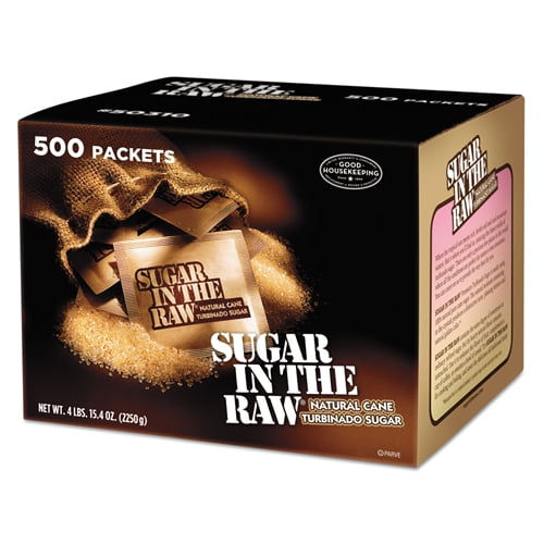 Sugar In The Raw Sugar Packets, Raw Sugar, 0.18 oz Packets, 500 per