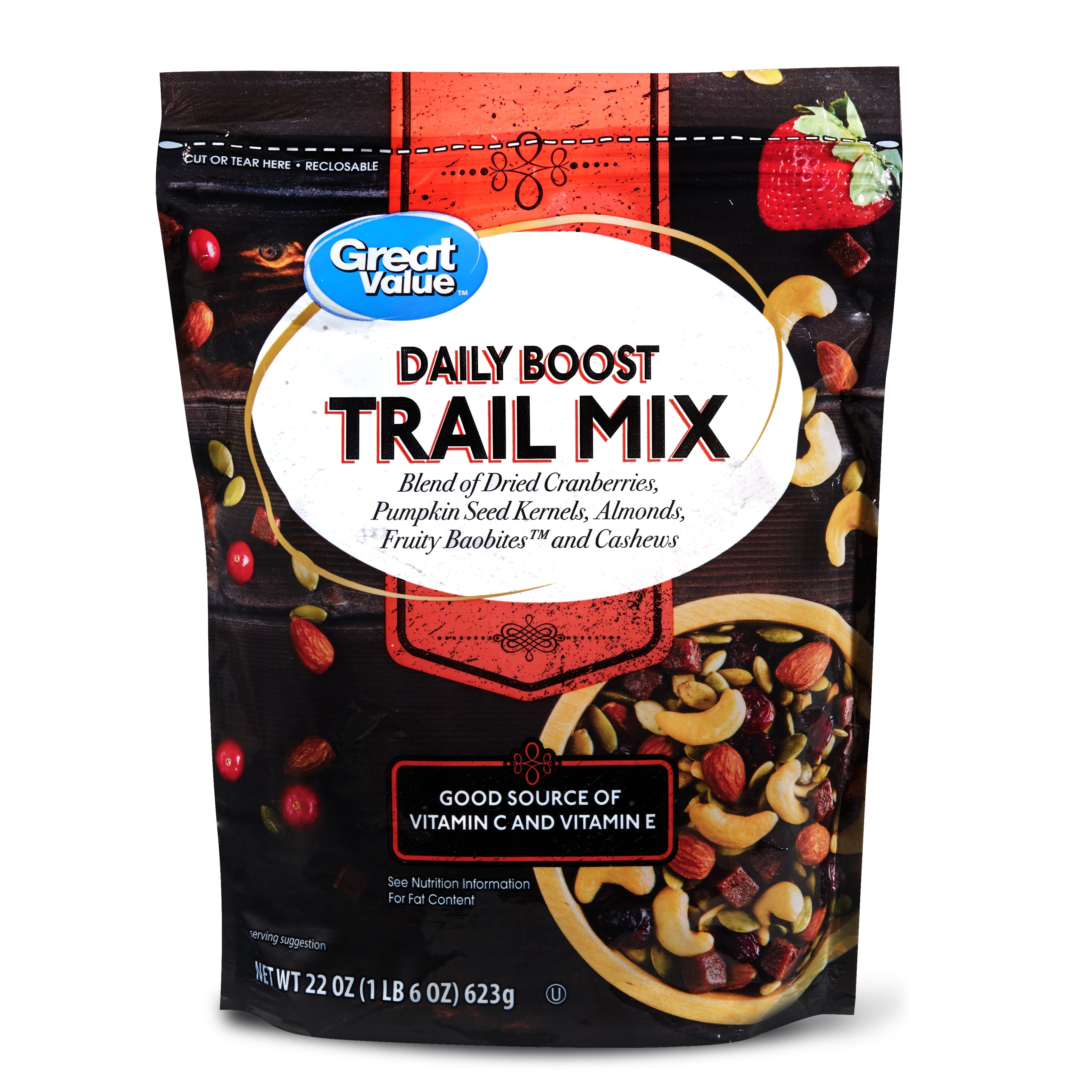 Great Value Daily Boost Trail Mix, 22 Oz.
