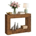 thumbnail image 2 of Kojooin Rustic Farmhouse Console Table with Storage Shelf, 47 Inch Wooden Narrow Entryway Sofa Table for Hallway or Foyer, 2 of 7