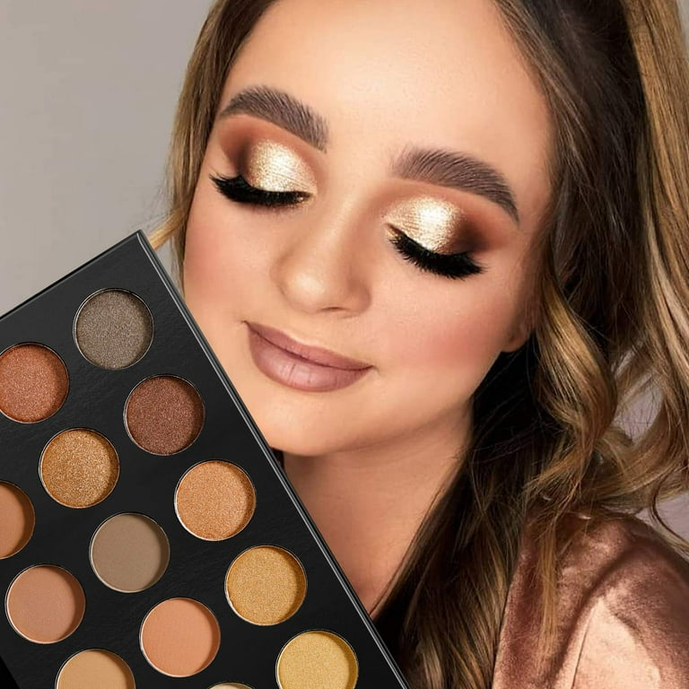 Gold brown eye shadow
