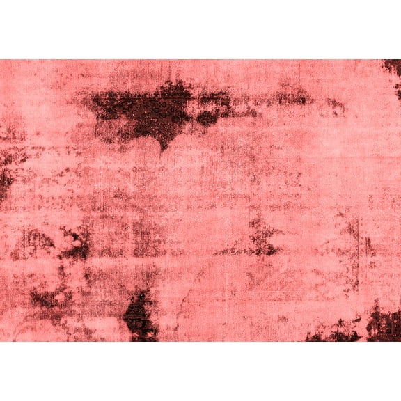 Ahgly Company Machine Washable Indoor Rectangle Persian Red Bohemian Area Rugs, 5' x 7'