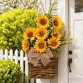 thumbnail image 2 of zhangmingg Spring Sunflower Farmhouse Hanging Decorative Garland for Wall Front Door, 2 of 5