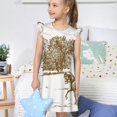 thumbnail image 4 of Fotbe Horse Rider In Field Vestido de Dormir para Niñas de 3 a 10 Años, Mangas Cortas, Estilo Princesa, Pijama Camisón con Mangas Voladas-X-Large, 4 of 6