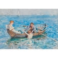 thumbnail image 2 of Henry Scott Tuke 24x18 Gold Ornate Framed and Double Matted Museum Art Print Titled - Study for August Blue (1911), 2 of 4