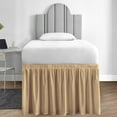 thumbnail image 3 of LCXmlly Wrap Around Bed Skirt Solid Color Wear Resistant Ruffled Bed Skirt for College Dorm Room, 3 of 7
