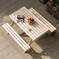 thumbnail image 6 of Gardenised Easy to Assemble Wood Picnic Table, Stained, 6 of 11