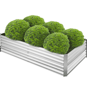 TrumanPick Galvanized Raised Garden Bed Outdoor, 8x4x2ft Planter Box for Vegetables Flowers Herb