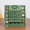 thumbnail image 1 of Shabby Chic Vintage Creativo Estilo mediterráneo Montaje en pared Cubos ajustables de madera Calendario Calendario de escritorio perpetuo Muebles de oficina en el hogar DIY Planificador anual, 1 of 5