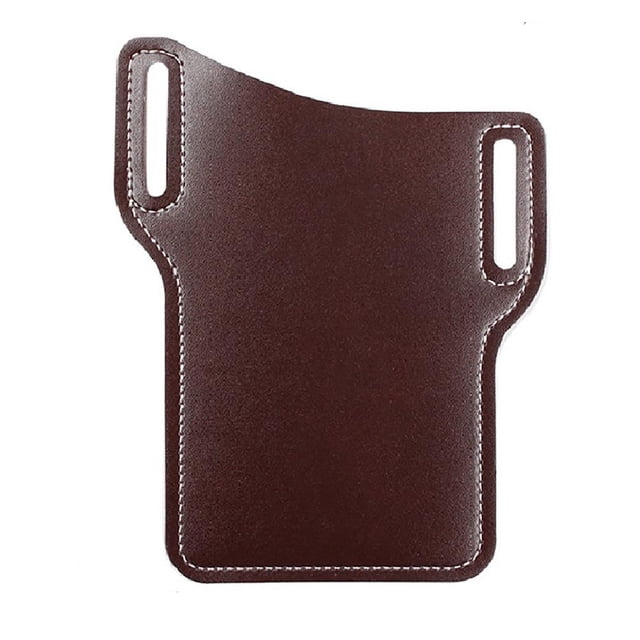 Riñonera Para Teléfono Móvil De 8 Colores Para Hombre, Riñonera De Cuero Pu Portátil, Bolsillo Para Teléfono Móvil Al Aire Libre Para Viajes, Escuela Diaria Advancent AP006915-05