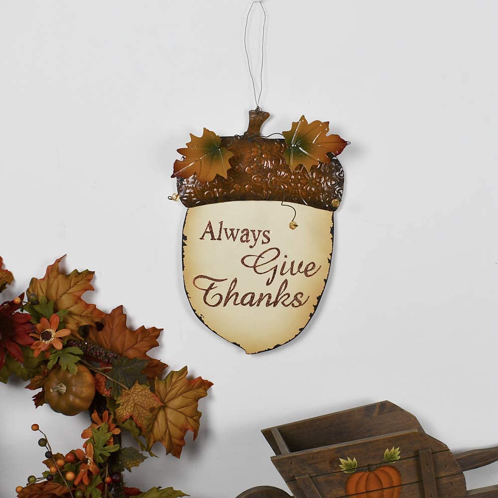 Wooden Hanging Fall Acorn Decor, Decorative Acorn Rustic Autumn Themed