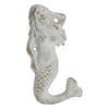 Privilege International Cast Iron Mermaid Sculpture - White