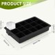 thumbnail image 3 of Ice Cube Trays,15 Square Ice Cube Tray with Lid,3 Pack Ice Cube Moulds Set,Ice Molds Silicone,Ice Cube Maker,Large Ice Trays for Whiskey Freezer Conta, 3 of 5