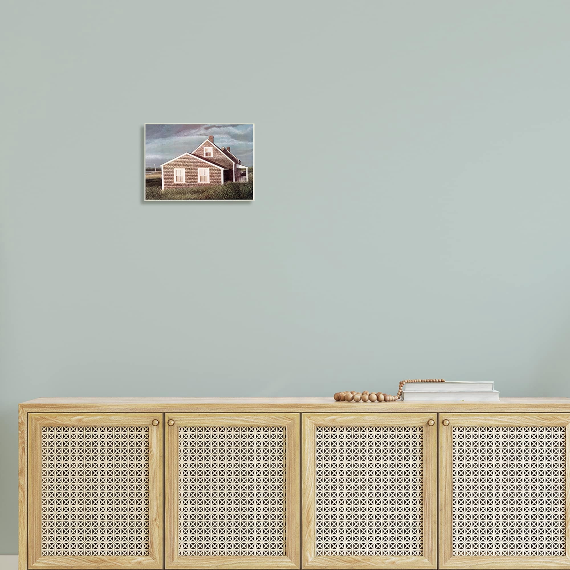 Stupell Industries Coastal Home Atmospheric Beachside Cloudy Sky Photograph Unframed Art Print Wall Art, Design by Tom Mielko