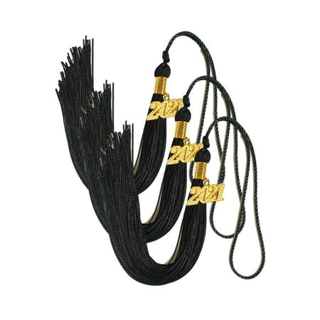 

Academic Grade Graduation Tassels with 2021 Gold Pendants Graduation Grade Tassels