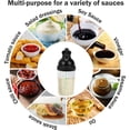 thumbnail image 6 of GIXUSIL Reusable Salad Dressing Measure Bottle,6.7x2.2In Durable Black Salad Dressing Mixer Dispenser,Leak-free,Soft Grip,Dishwasher Safe, 6 of 6