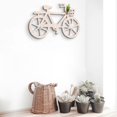 thumbnail image 3 of Accent Collection Farmhouse Wood Cycle Key Wall Mount Hanger Brown With 3 Hooks rack, Brown, 3 of 7