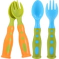 thumbnail image 4 of 2 Sets Baby Utensils Baby Self Feeding Fork Toddler Training Fork Baby Training Spoon with Storage Box, 4 of 8