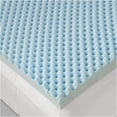 thumbnail image 4 of JERFIT 3 Inch King Cooling Gel Memory Foam Mattress Topper, Blue Reversible Hypoallergenic Egg Crate Bed Topper for Pressure Relief, 4 of 8