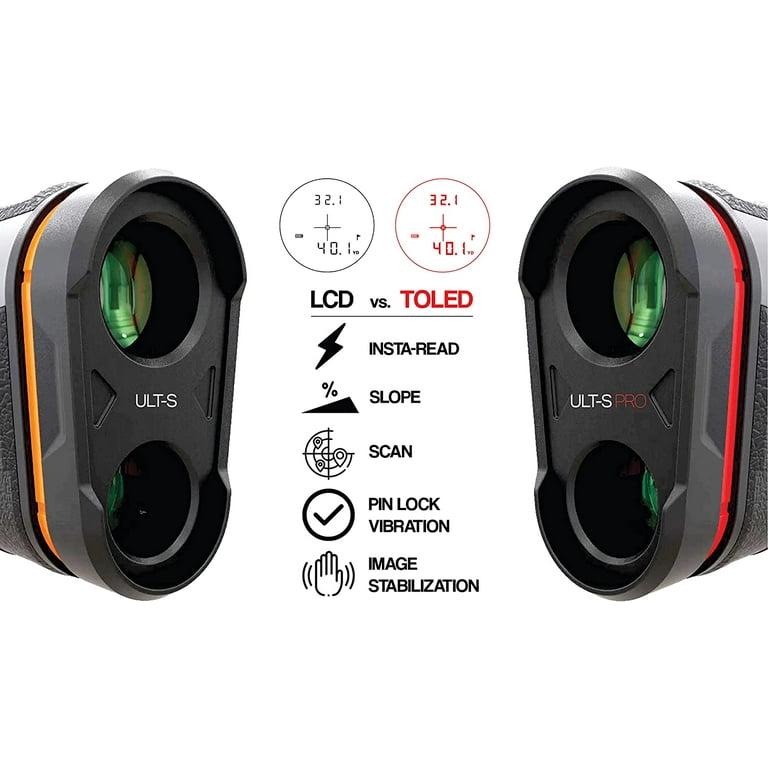 TecTecTec ULT-S PRO Golf Rangefinder with High Precision Pinsensor