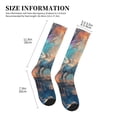 thumbnail image 2 of Lsque Forest Lake White Horse Pattern Sport Compression Socks for Men & Women 15-20 mmHg Knee High Nurse Pregnant Running Medical and Travel Athletic, 2 of 6
