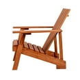 thumbnail image 6 of Irving Outdoor Patio Modern Acacia Wood Adirondack Chair, Light Brown, 6 of 9