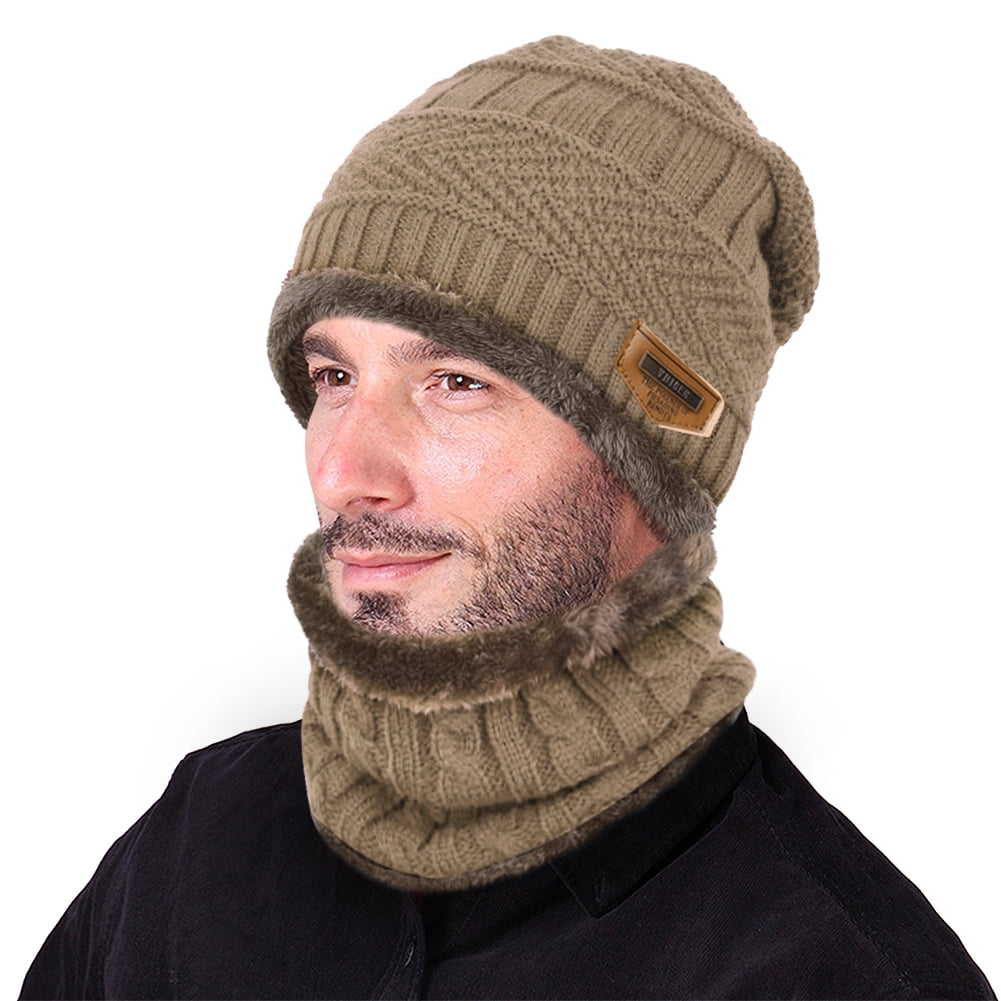 Field Rain Cat Fashion Men s Warm Winter Hats Thick Knit Cuff Beanie Cap