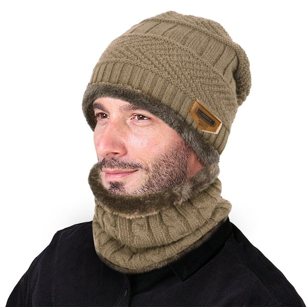 VBIGER Winter Beanie Hat Scarf Set Warm Knit Hat Thick Knit Skull 